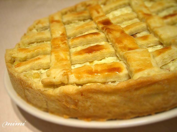 Пирог с картофелем , брынзой и печеным чесноком: шаг 3