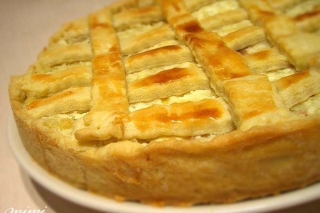 Пирог с картофелем , брынзой и печеным чесноком: шаг 3