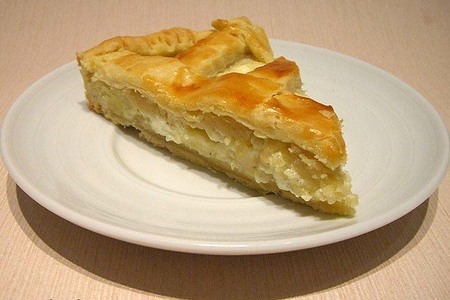 Пирог с картофелем , брынзой и печеным чесноком: шаг 4