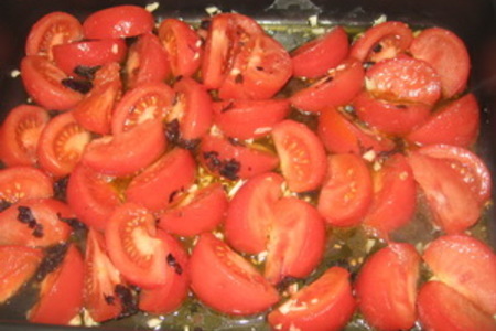 Скумбрия, жаренная с помидорами: шаг 5