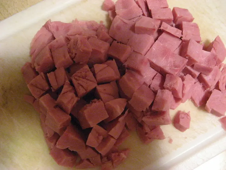 Омлет c ветчиной: шаг 1