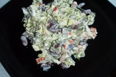 Салат с фасолью и говядиной: шаг 4