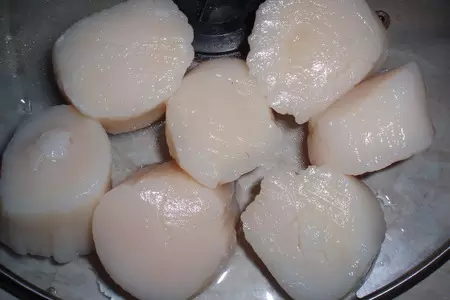 Морской гребешок жареный: шаг 1