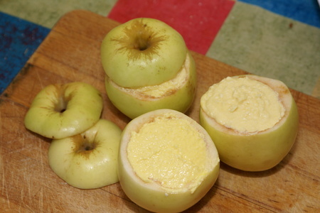 Печеное яблоко с творожной начинкой: шаг 6