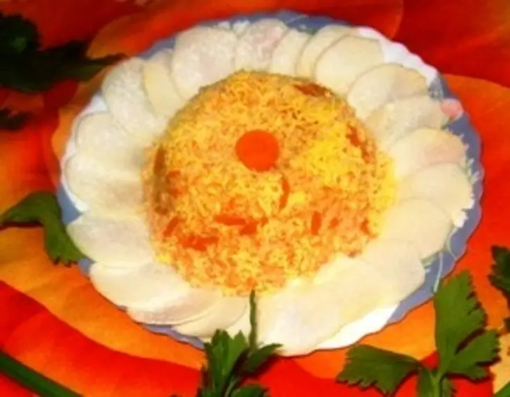 Морковный салат "неудавшаяся ромашка": шаг 1