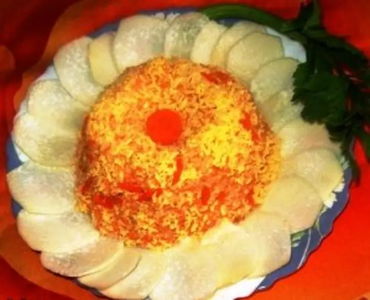 Морковный салат "неудавшаяся ромашка": шаг 2
