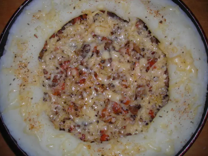 "ауыл дан" деревенская запеканка с бульоном: шаг 4