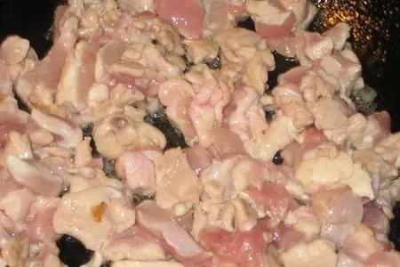 Конвертики с курицей и белыми грибами: шаг 3