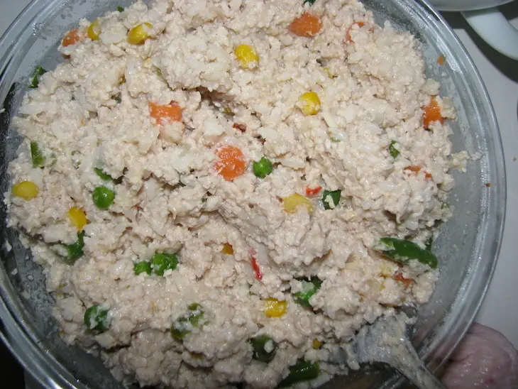 Курица фаршированная рисом и овощами "наслаждение": шаг 4