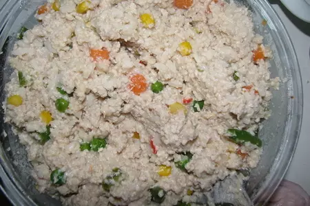 Курица фаршированная рисом и овощами "наслаждение": шаг 4