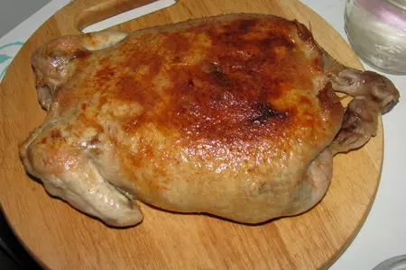 Курица фаршированная рисом и овощами "наслаждение": шаг 5
