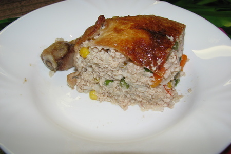 Курица фаршированная рисом и овощами "наслаждение": шаг 6
