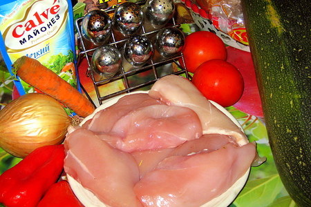 Порционное филе с овощами: шаг 1
