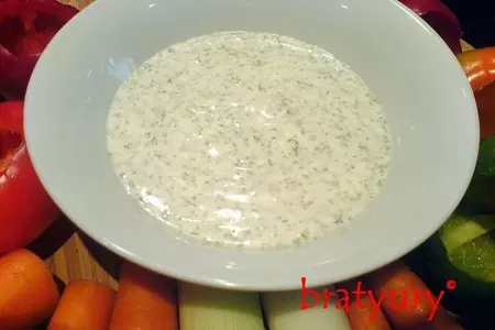 Ranch dip. дип "ранч" к свежим овощам: шаг 4