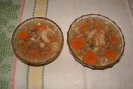 Холодец из головы толстолобика: шаг 4