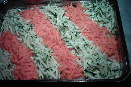 Рисовая запеканка с цуккини и морковью.: шаг 5