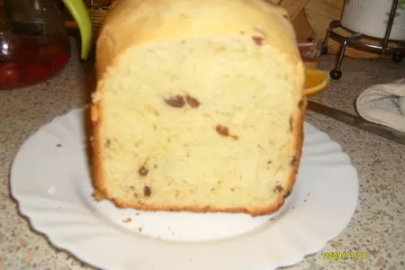 Сдобный пирог с изюмом(для хлебопечки): шаг 2