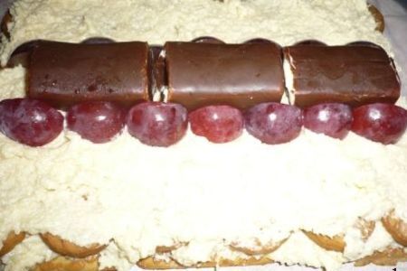 Десерт "домик сырно-виноградный": шаг 1