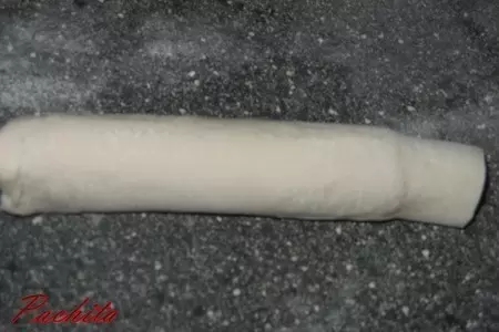 "берeзка"из сосиски: шаг 2