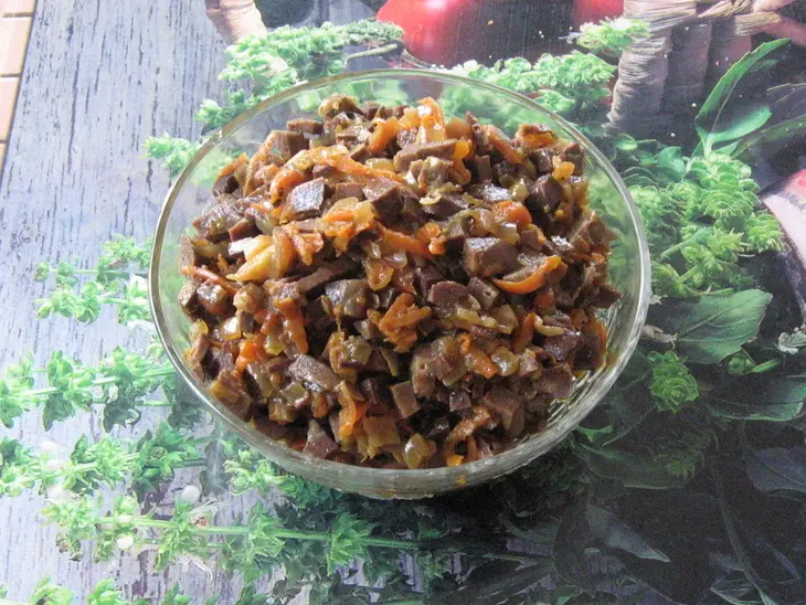 Салат из легких: шаг 1