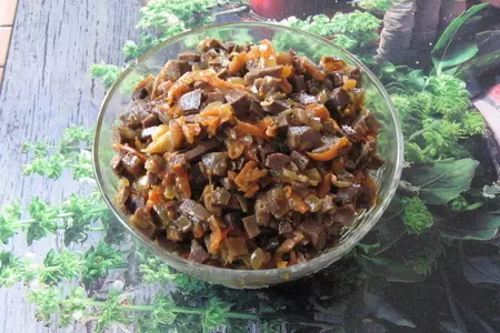 Салат из легких: шаг 1