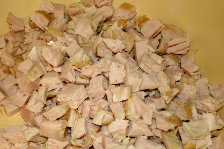Салат по-итальянски из курицы с тунцом: шаг 1