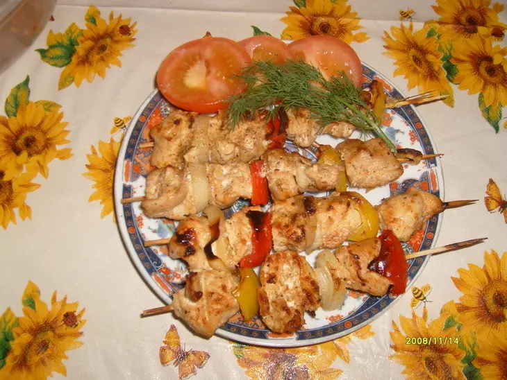 Просто - шашлык из куриного филе.: шаг 3