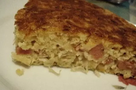 Шарлотка из квашенной капусты: шаг 1