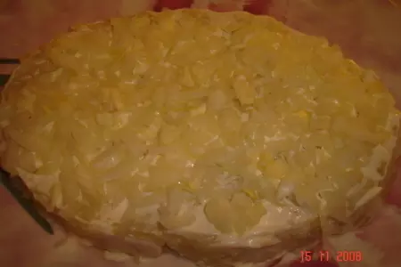 Салат "ананас": шаг 4