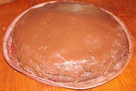 Торт шоколадно-кокосово-бручничный: шаг 7