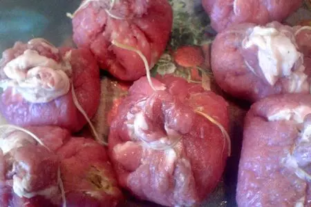 Мясные торбынки(мешочки)  по селянски: шаг 5