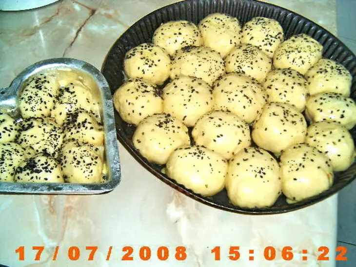 Мясной пирог "ромашка": шаг 8