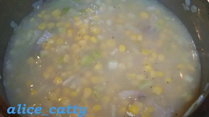 Суп-пюре из кукурузы с плавленым сырком: шаг 5
