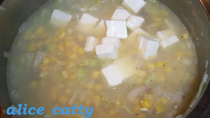 Суп-пюре из кукурузы с плавленым сырком: шаг 6