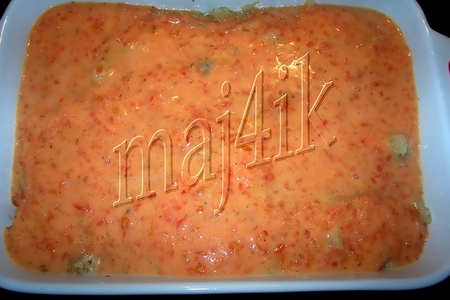 Запеканка из цветной капусты с куриной грудкой под соусом и сырной шапкой: шаг 6