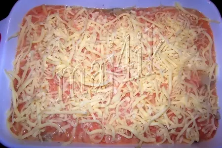 Запеканка из цветной капусты с куриной грудкой под соусом и сырной шапкой: шаг 7