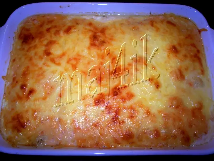Запеканка из цветной капусты с куриной грудкой под соусом и сырной шапкой: шаг 8