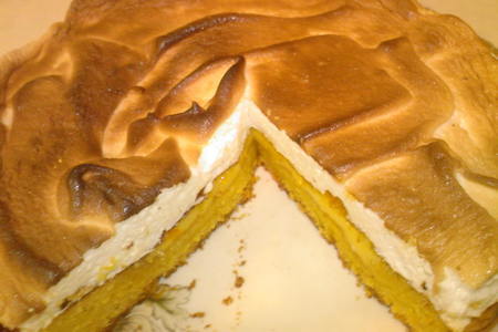 Итальянский пирог с безе и апельсиновым кремом: шаг 4