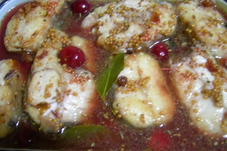Рыба жареная во фруктово-ягодном маринаде: шаг 6