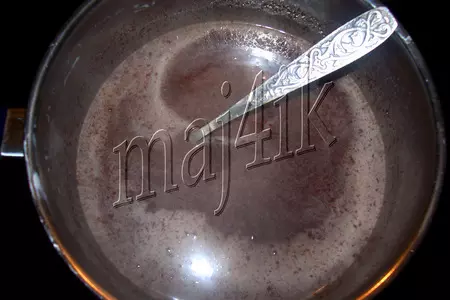 Шоколадный мусс-крем с ликёром и маскарпоне, запечённый в чашечках: шаг 2