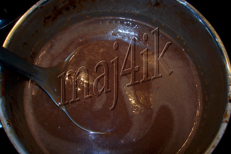 Шоколадный мусс-крем с ликёром и маскарпоне, запечённый в чашечках: шаг 4