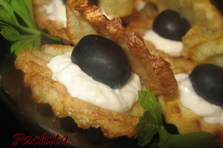 Закуска из картофеля"морская раковина": шаг 8