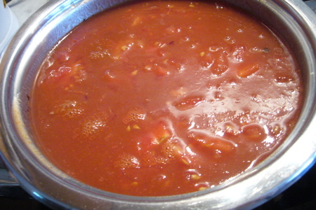 Томатный суп-пюре  с фасолью а la cilli con carne: шаг 2