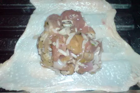 Голубцы из куриного мяса в савойской капусте: шаг 4
