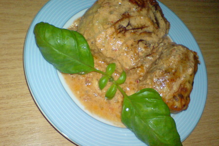 Голубцы из куриного мяса в савойской капусте: шаг 8