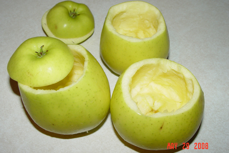 Яблоки печеные с творогом: шаг 1