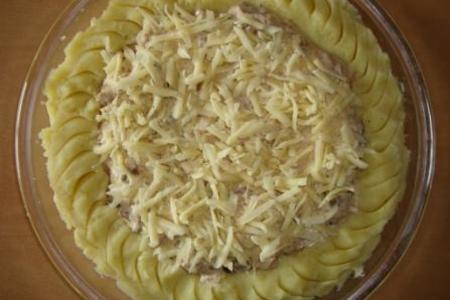 Запеканка из куриных грудок с грибами и картофельным пюре: шаг 3