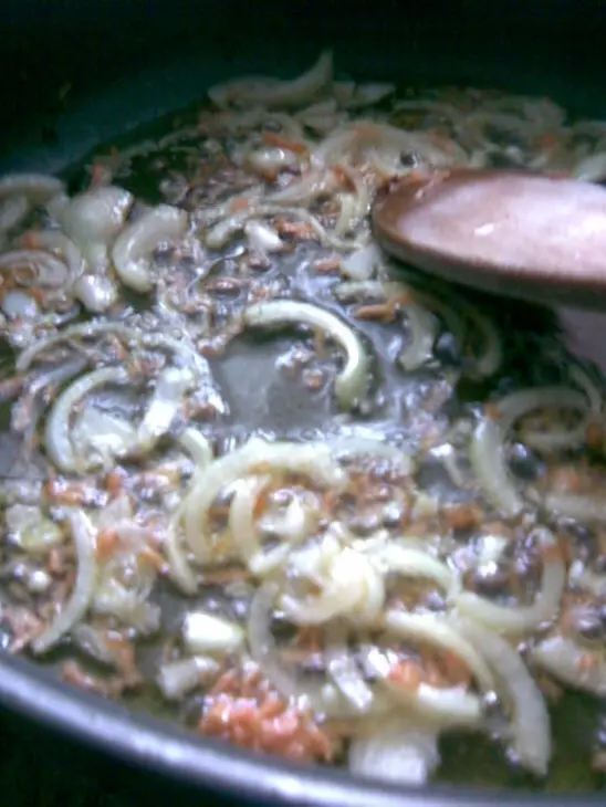 Мясо"треугольники": шаг 6