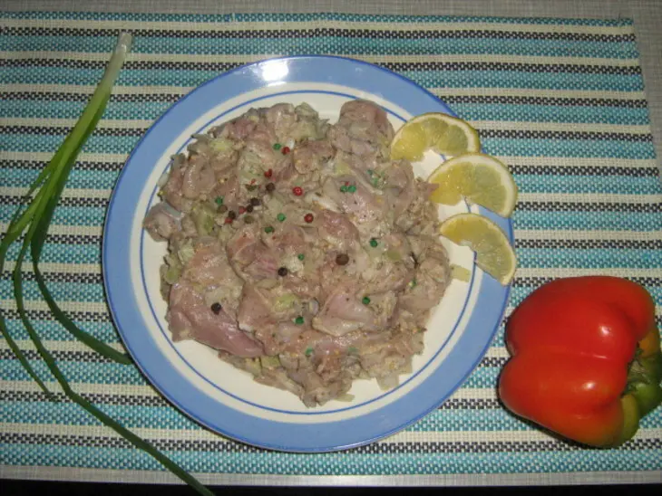 Кролик в сметане под сырной корочкой: шаг 1