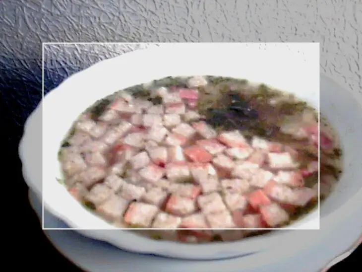 Суп с горохом, беконом и сухариками: шаг 1